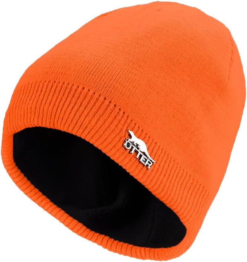 OTTER 100% Waterproof Windproof Beanie Hat - Fleece Lined Skull Cap for Men & Women Warm Winter Knit Cap for Hiking, Skiing. - Image 1